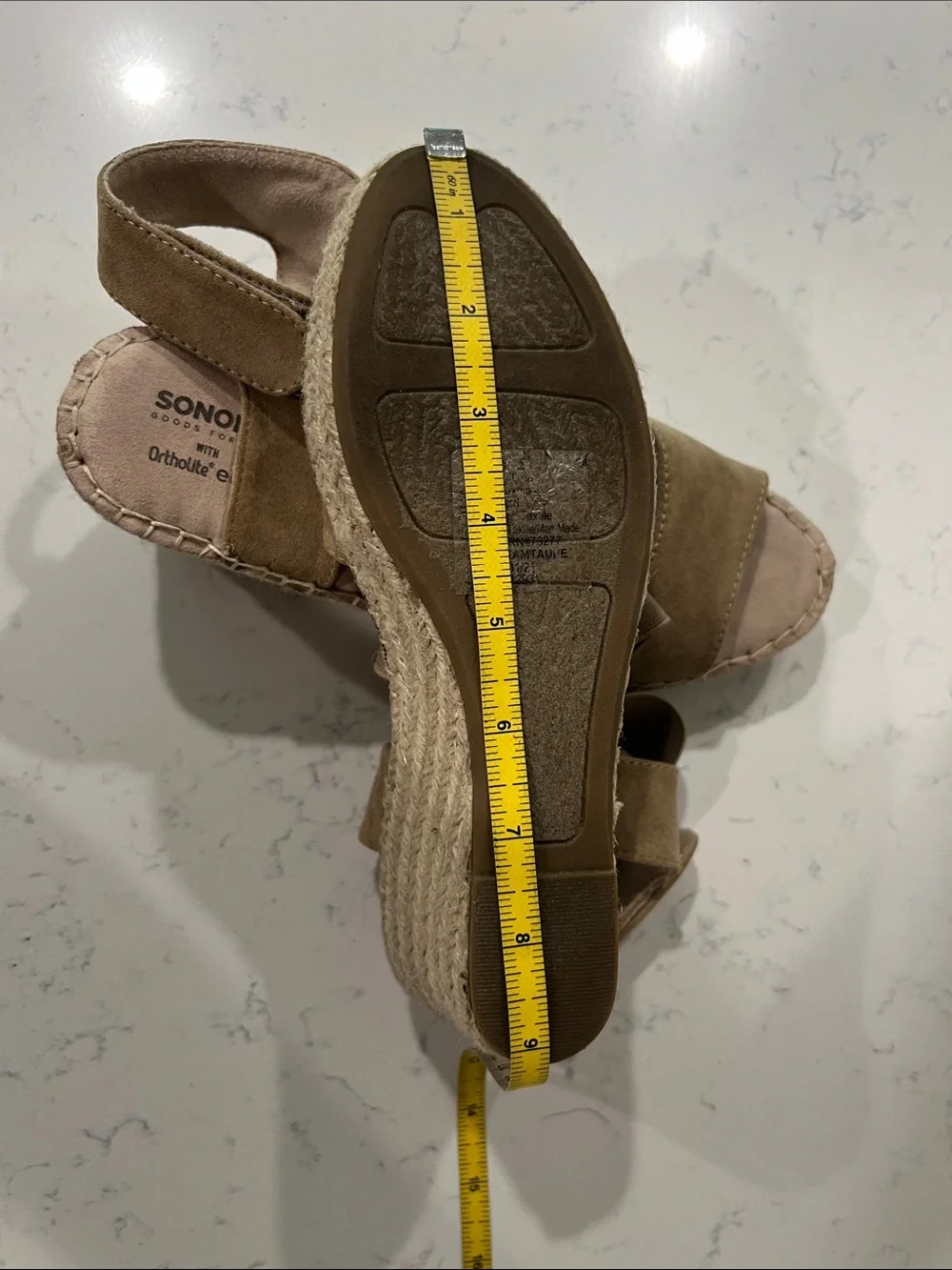 Sonoma Goods For Life Hornbeam women's espadrille wedges size 8